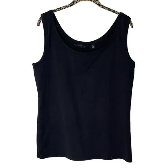 Investments 3/4 Sleeve Geometric Design Cardigan and Black Knit Tank, Ladies XL - Picture 7 of 12